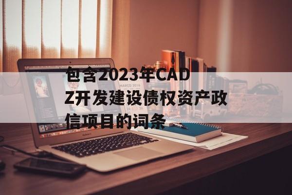 包含2023年CADZ开发建设债权资产政信项目的词条